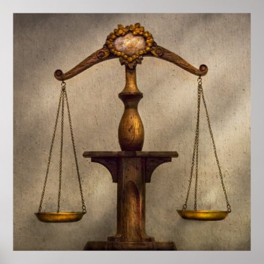 Advocaat - Schaal - Eerlijk en rechtvaardig Poster (Voorkant)