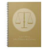  advocaat | Schalen van het recht Notitieboek (Voorkant)