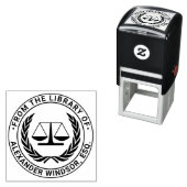 Advocaat Schalen van Justitie #4 Wet Juridische Bi Zelfinktende Stempel (In situ)
