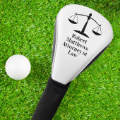 Advocaat Schalen van Justitie Douanerecht Kantoor Golfheadcover
