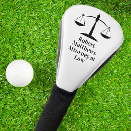 Advocaat Schalen van Justitie Douanerecht Kantoor Golfheadcover