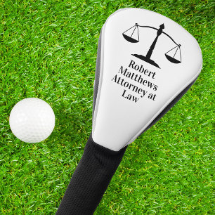 Advocaat Schalen van Justitie Douanerecht Kantoor Golfheadcover
