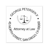 Advocaat schalen van rechtvaardigheid of uw elegan  zelfinktende stempel (Design)