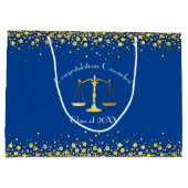 Advocaat School Blue Gold Graduparty Groot Cadeauzakje (Achterkant)
