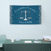 Advocaat School blue Silver Graduparty Spandoek (Beurs)