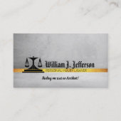 Advocaat Slogans Visitekaartje voor persoonlijk le (Voorkant)