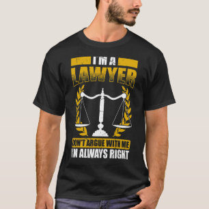 Advocaat Student jurist wetenschapsstudent in uitv T-shirt
