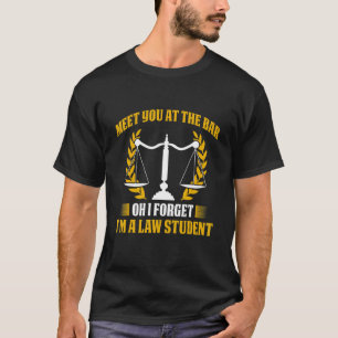 Advocaat Student jurist wetenschapsstudent in uitv T-shirt