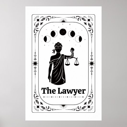Advocaat Thuiskantoor Decoratie Rechtsgeleerdheid (Voorkant)