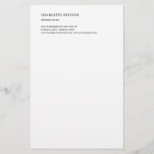 Advocaat Trendy Minimalistisch Elegant Eenvoudig Briefpapier (Voorkant)