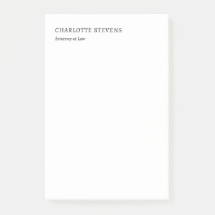 Advocaat Trendy Minimalistisch Elegant Eenvoudig Post-it® Notes