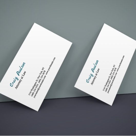 Advocaat unieke speciale dikke profielkaart visitekaartje