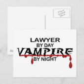 Advocaat Vampire bij nacht Briefkaart (Voorkant / Achterkant)