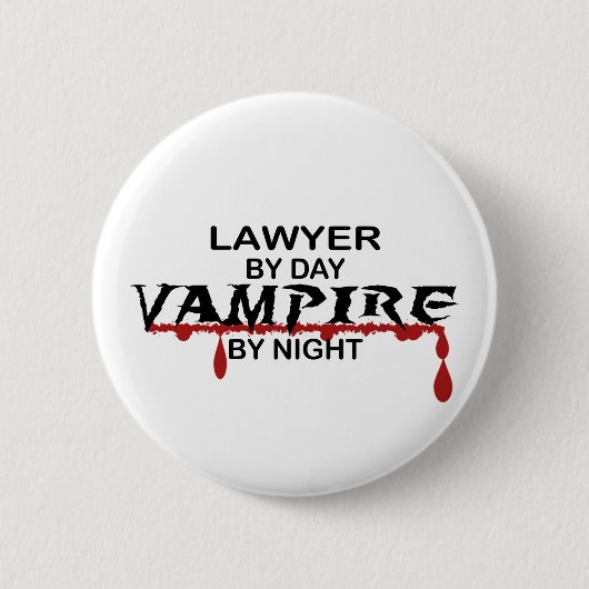 Advocaat Vampire bij nacht Ronde Button 5,7 Cm (Voorkant)