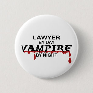 Advocaat Vampire bij nacht Ronde Button 5,7 Cm