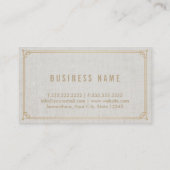 Advocaat van advocaat Classy Linen Elegant Visitekaartje (Achterkant)