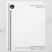 Advocaat van advocaat - generaal bij wet Black Sca Briefhoofd (Voorkant / Achterkant)