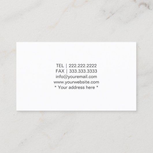 Advocaat van advocaat-generaal Modern Red Lady Log Visitekaartje (Achterkant)