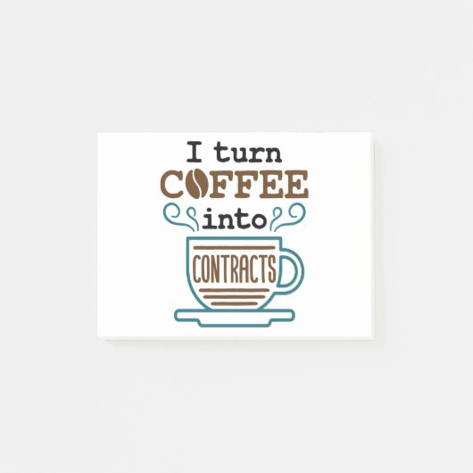 Advocaat van advocaat ik maak van koffie een contr post-it® notes (Voorkant)