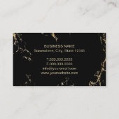 Advocaat van advocaat: Law Trendy Turquoise & Gold Visitekaartje (Achterkant)