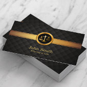 Advocaat van advocaat Luxury Gold Striped Visitekaartje