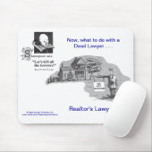 Advocaat van advocaat™ Realtor Mousepad Muismat (Met muis)