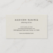 Advocaat van advocaten Modern Monogram Logo Visitekaartje (Achterkant)