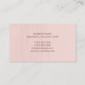 Advocaat van de advocatuur Gold Scale Blush Pink Visitekaartje (Achterkant)