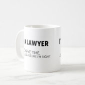 Advocaat van de Mok Koffie veronderstel dat ik gel (Voorkant links)