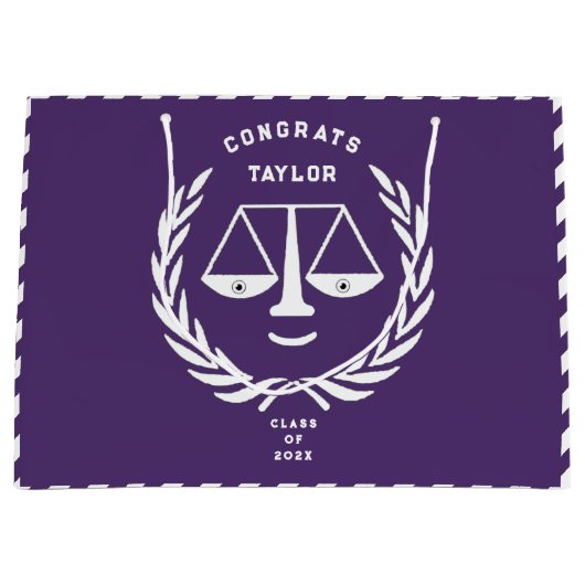 Advocaat van de rechtenfaculteit Afstuderen Groot Cadeauzakje (Voorkant)