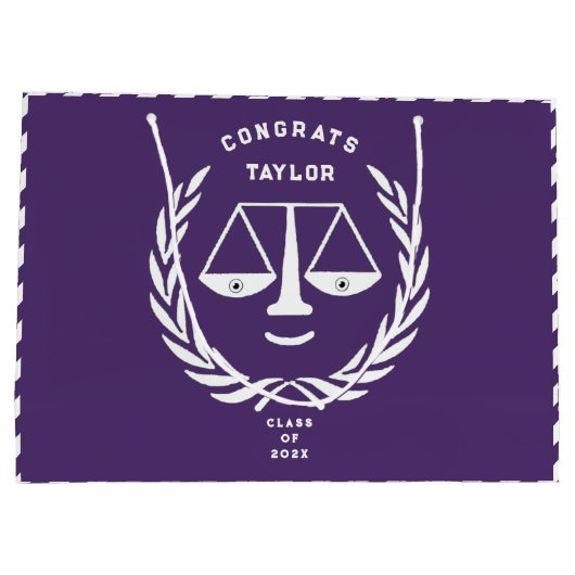 Advocaat van de rechtenfaculteit Afstuderen Groot Cadeauzakje (Achterkant)