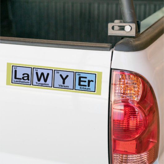 Advocaat van Elementen Bumpersticker (Op Truck)