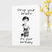 ADVOCAAT VIERT "HAAR VERJAARDAG" KAART (Gele Bloem)