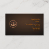 Advocaat Visitekaartje (Achterkant)