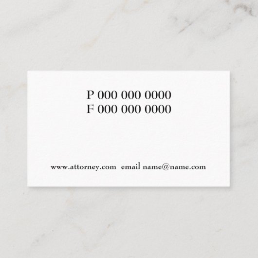 advocaat visitekaartje (Achterkant)