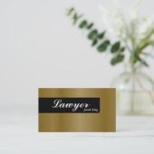 Advocaat Visitekaartje Simple Gold (Staand voorkant)