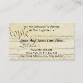 advocaat-Visitekaartje Visitekaartje (Achterkant)