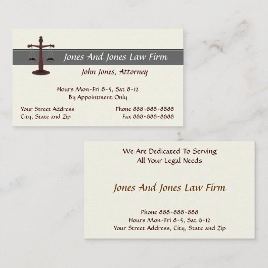 advocaat-Visitekaartje Visitekaartje (Voorkant / Achterkant)