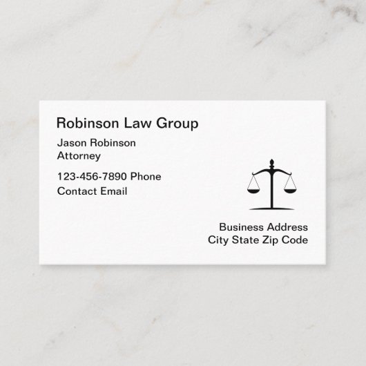 Advocaat Visitekaartjes Dubbel zijontwerp (Voorkant)