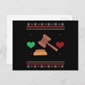 Advocaat voor de Ugly KerstSweater Briefkaart (Voorkant / Achterkant)