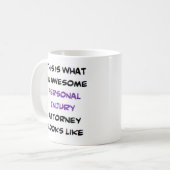 advocaat voor persoonlijk letsel, geweldige koffiemok (Voorkant links)