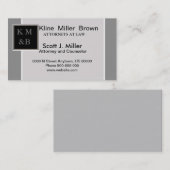 advocaat voor zakkaarttemplate visitekaartje (Voorkant / Achterkant)