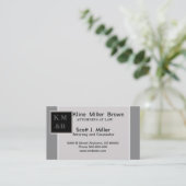 advocaat voor zakkaarttemplate visitekaartje (Staand voorkant)