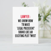 Advocaat We weten hoe we 'juridisch precedent' kun Bedankkaart (Staand voorkant)