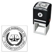 Advocaat Weegschalen van de Rechtvaardigheid 4S We Zelfinktende Stempel (In situ)