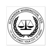 Advocaat Weegschalen van de Rechtvaardigheid 4S We Zelfinktende Stempel (Design)