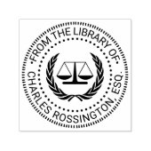 Advocaat Weegschalen van Justitie Zegel #4 Bibliot Zelfinktende Stempel (Design)