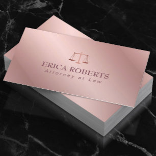 Advocaat: Wet Elegant Folie Roos Gold Lawyer Visitekaartje