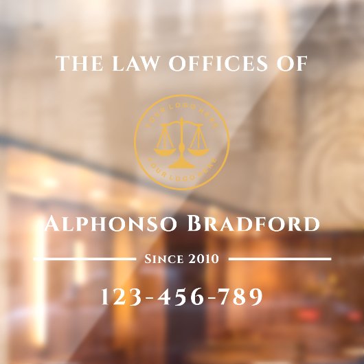 advocaat | Wet Kantoor White Raamsticker (Vel 2)