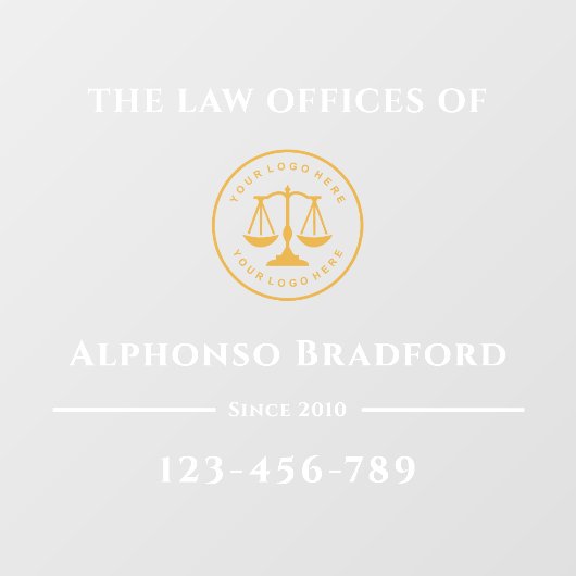 advocaat | Wet Kantoor White Raamsticker (Vel)